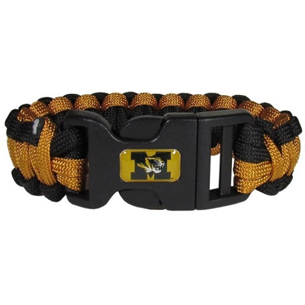 NCAA Missouri Tigers Survival Bracelet Paracord 9" Outdoor Survivor SEC